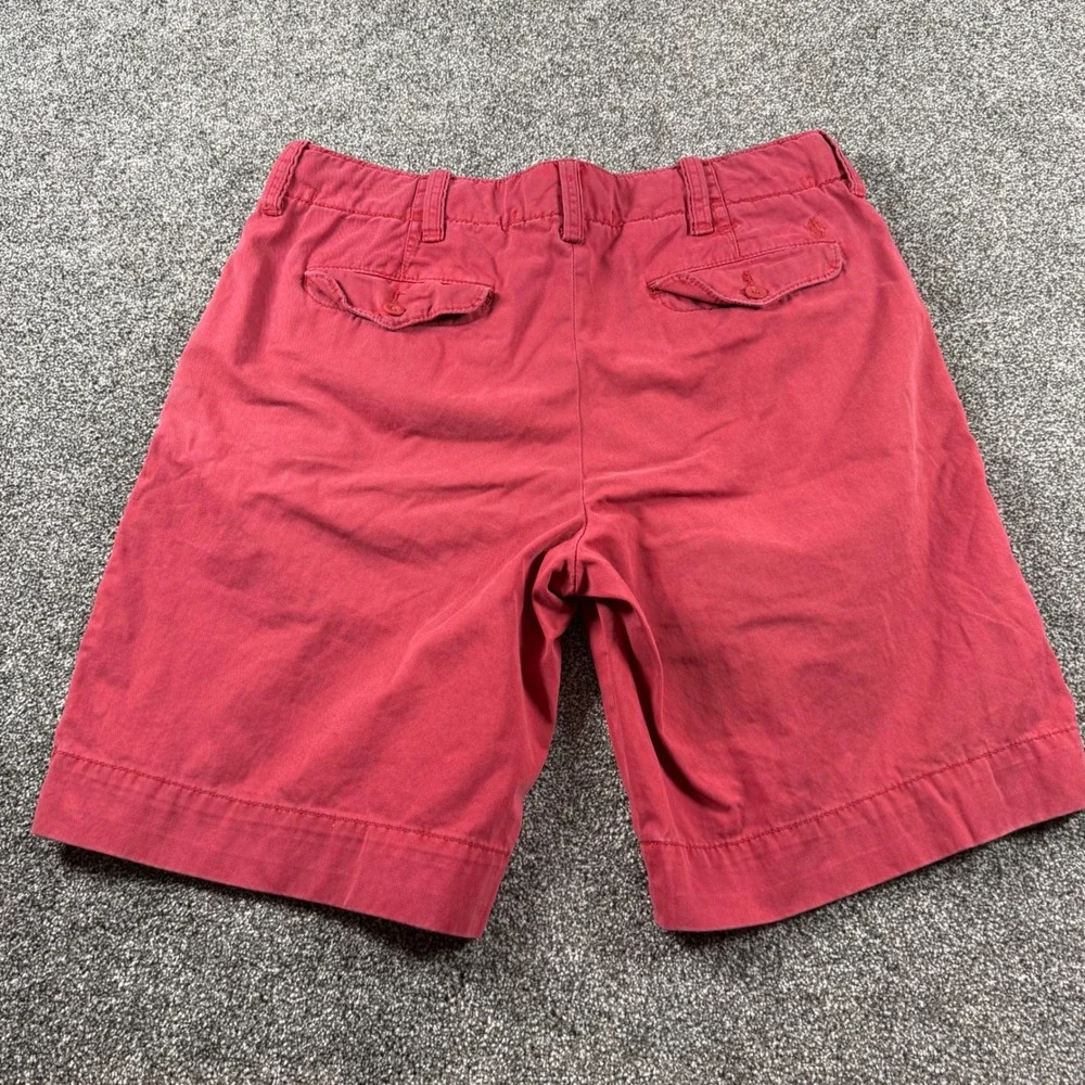 Polo Ralph Lauren Chino Shorts 34x10 Red Cotton Classic Fit Embroidered Pony
